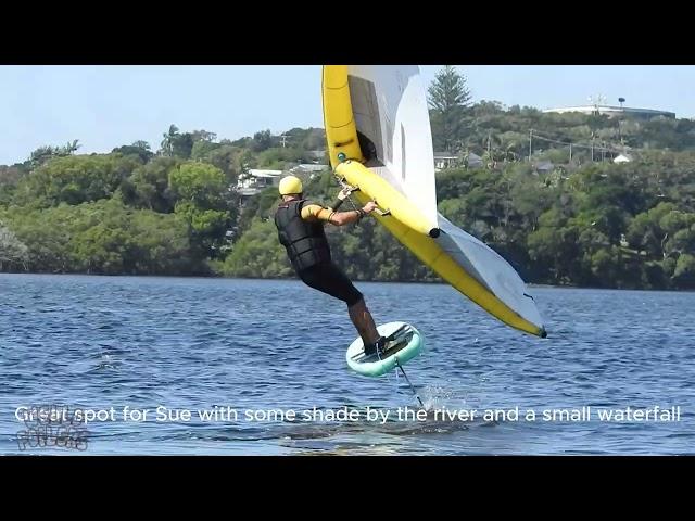 Ballina NSW Wingfoiling at Martin St boat ramp