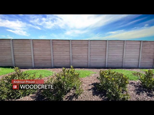 Woodcrete Precast Concrete Fence