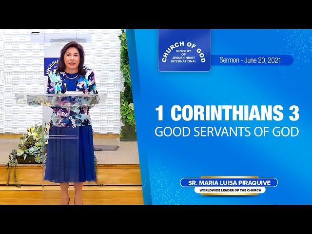 Sermon: Good Servants of God - June 20, 2021 - Sister Maria Luisa Piraquive