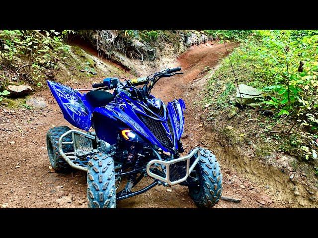 STOCK RAPTOR 700R TRAIL RIDING HATFIELD MCCOY (It is so good)