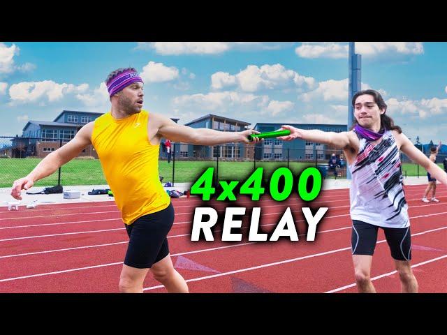 CRAZY 4x400m Relay Race, Winner Gets $400!