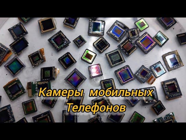 Аффинаж золота из камер мобильных телефонов.