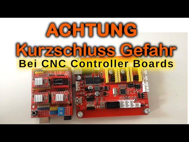 ArduinoUno + CNC Shield V3 & Cronos Maker (Clone) Problem !VORSICHT! | DIY CNC