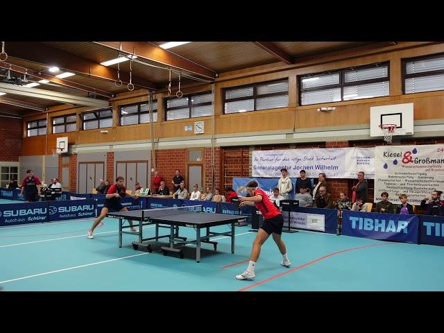 Duell der Jugendnationalspieler - L. Kraus (TTR 2166) vs. M. Haspel (TTR 2155) - 3. Bundesliga Süd