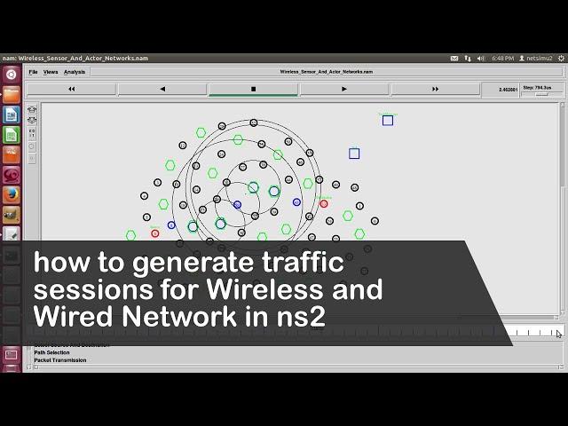 how to generate traffic sessions for Wireless and Wired Network in ns2 using cbrgen | eLearning