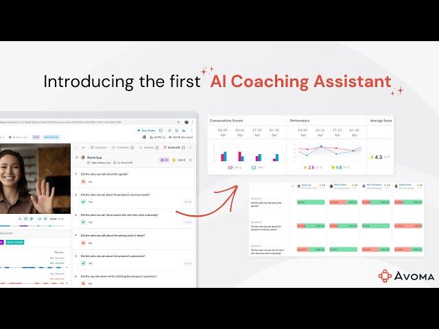 Introducing Avoma’s AI Coaching Assistant - Automated Call Scoring