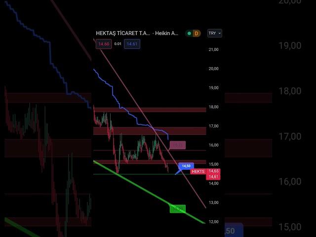 #HEKTS hisse teknik analizi ytd. destek direnç noktaları. #hektas  #bitcoin #xu100 #bist100 #endeks