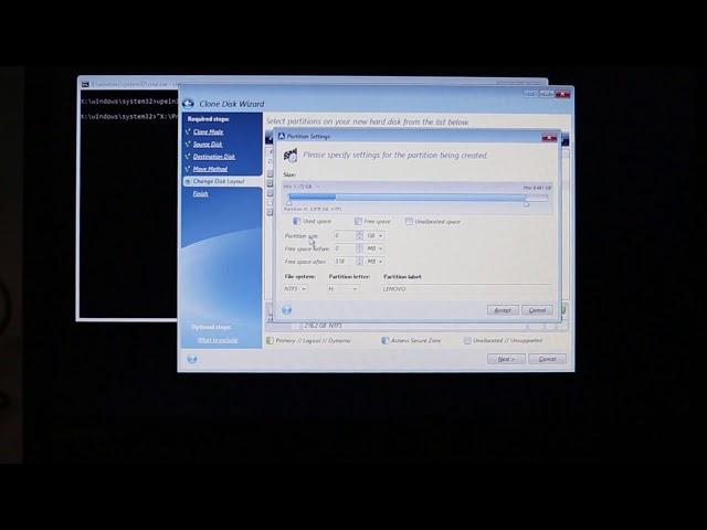 Cloning from Hard Drive to a smaller SSD with Acronis True Image