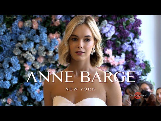 ANNE BARGE - Bridal Runway Show + Interview - NYBFW October 2023 | 4K