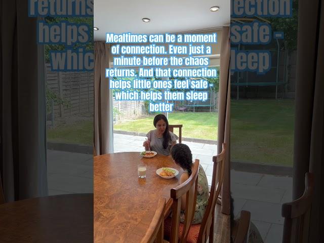How connection at mealtimes can help your baby or toddler sleep better #shorts #baby #toddler #sleep