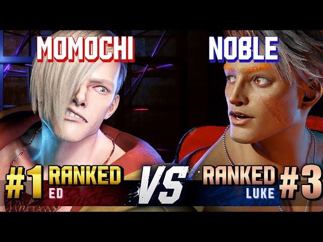 SF6 ▰ MOMOCHI (#1 Ranked Ed) vs NOBLE (#3 Ranked Luke) ▰ High Level Gameplay