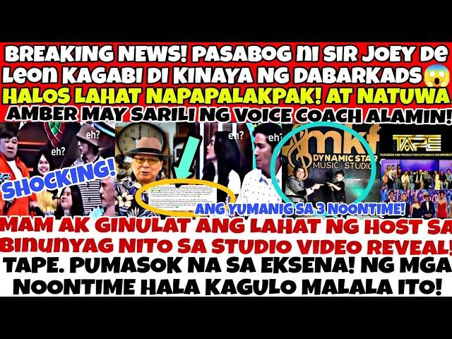 BREAKING NEWS (TVJ) GINULAT ANG DABARKADS PASABOG NI SIR JOEY DELEON KAGABI NATUWA LAHATVIRAL NA