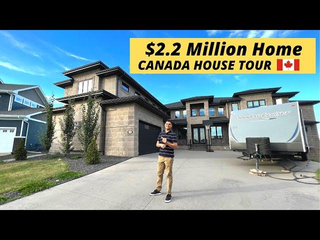 Canadian Houses| Inside a $2,200,000 Mega MANSION in Edmonton, Canada! | Life in Canada