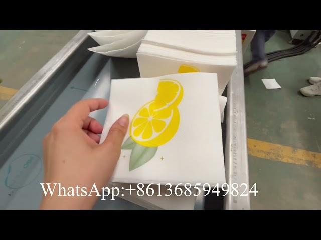 High speed automatic two color printing glue lamination napkin tissue machine price