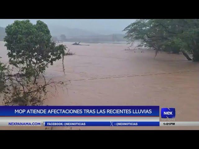 MOP atiende afectaciones tras las recientes lluvias