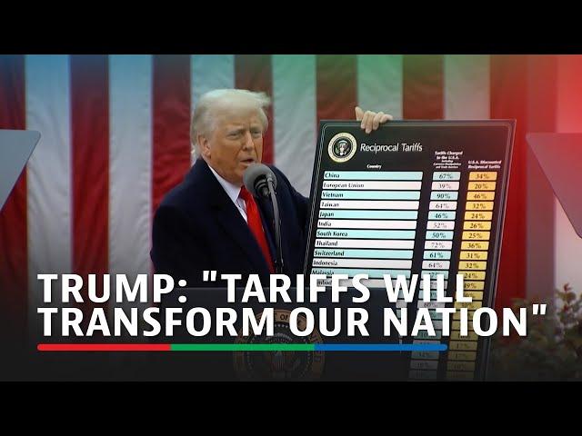 Trump signs executive order on tariffs and 'de minimis' loophole | ABS-CBN News
