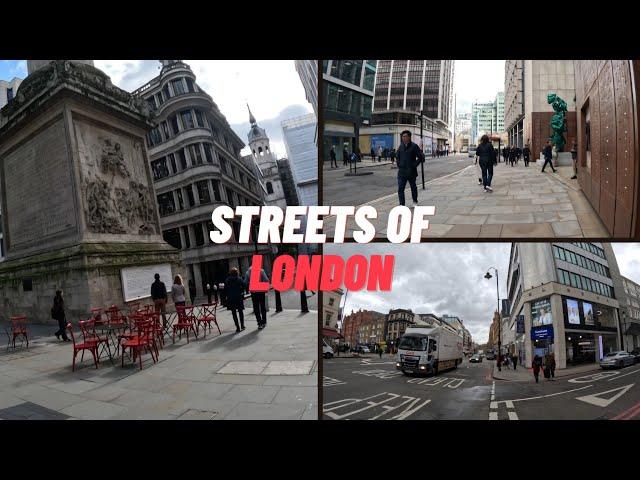 [4K] London Streets  Walking Tour