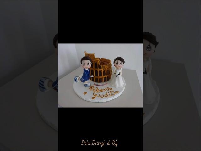 Handcraft/handmade/cold porcelain: wedding cake topper