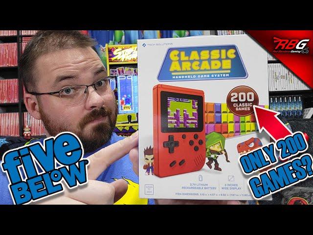 Five Below Classic Arcade Handheld Game System 200 Games Version - Where Are the Other 200 Games?