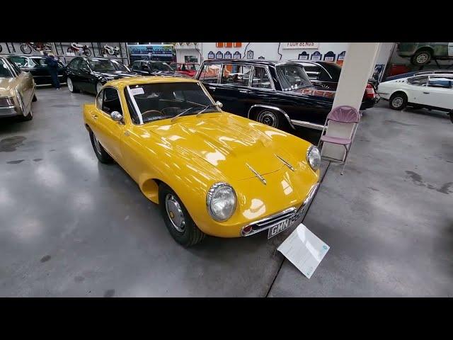 Classic vehicle - Swallow Flamingo car at Isle of Man Motor Museum - Jurby, Isle of Man