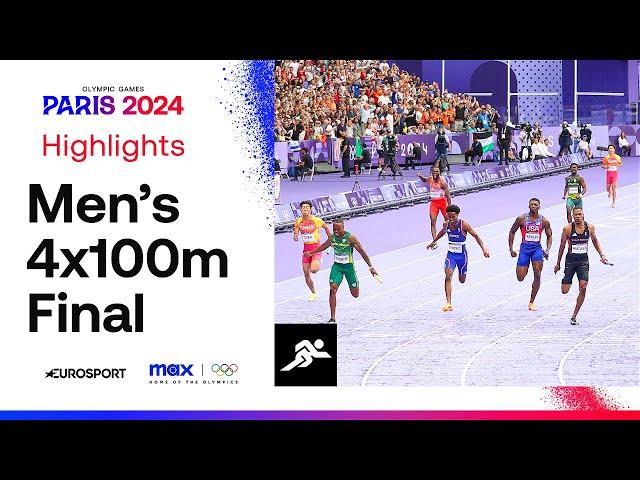 ELECTRIC ENDING!  | Men's 4x100m Final Highlights | #Paris2024 #Olympics