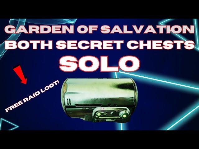 Both secret chests in Garden of Salvation SOLO - Destiny 2