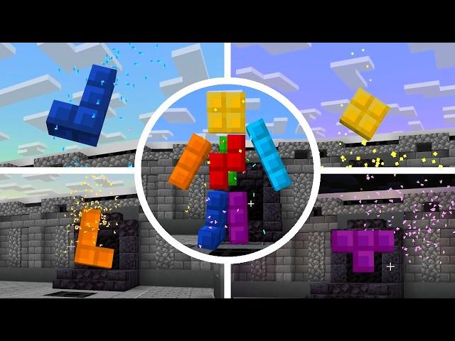 Minecraft x Tetris DLC | ALL Bosses