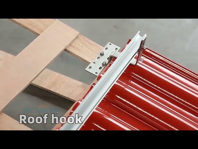 SIC-TH-09 Solar Tile Roof Hook Tile Roof Installation