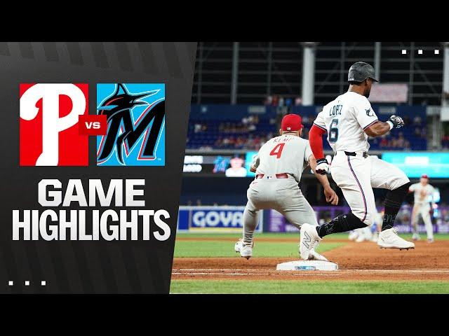 Phillies vs. Marlins  Game Highlights (6/16/25) | MLB Highlights