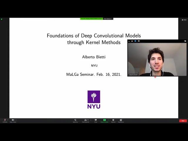 Alberto Bietti (NYU) - Foundations of deep convolutional models through kernel methods