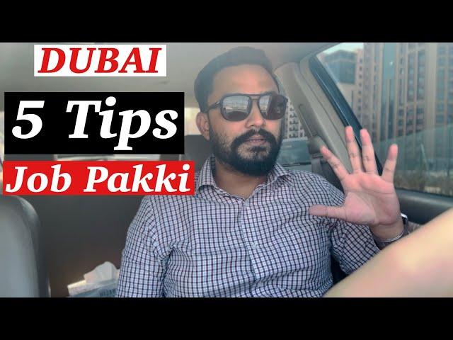 5 Tips How To Get Job In Dubai