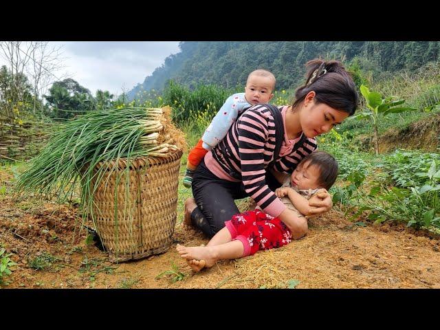 Looking back to the days when the single girl harvested everything to sell to raise her two children