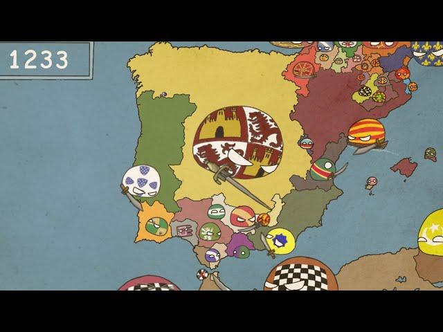 Historia España Countryballs LasFlipantes aventuras dedon castillo y su fiel colega puerto de cale