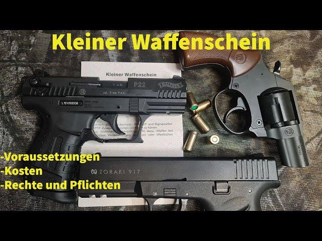 Kleiner Waffenschein: Infos, Beantragen, Kosten, Voraussetzungen zum führen von Schreckschusswaffen