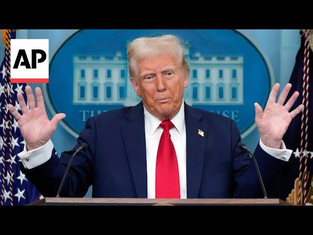 Trump attacks FAA's DEI initiatives during press conference on plane crash