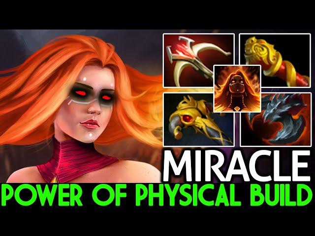 MIRACLE [Lina] Power of Physical Build Rampage Free Hit Dota 2