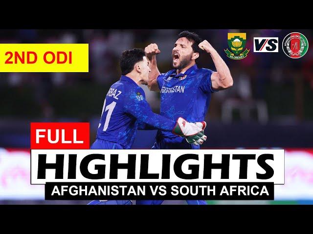 AFGHANISTAN VS SOUTH AFRICA FULL HIGHLIGHTS 2ND ODI MATCH 2024 | AFG VS SA