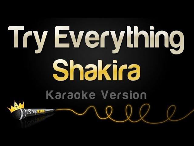 Shakira - Try Everything (Karaoke Version)