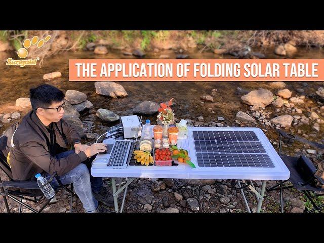 The Application of Folding Solar Table