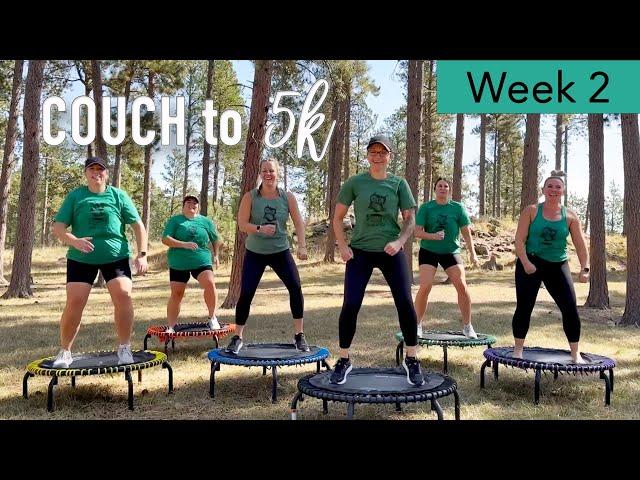 Rebounder Couch To 5K | Workout Video Two 120bpm | 10 Minute Trampoline Workout Beginner