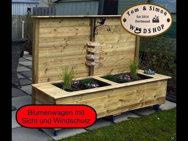 Tom & Simon´s WDSHOP - Blumenwagen mit Sicht und Windschutz