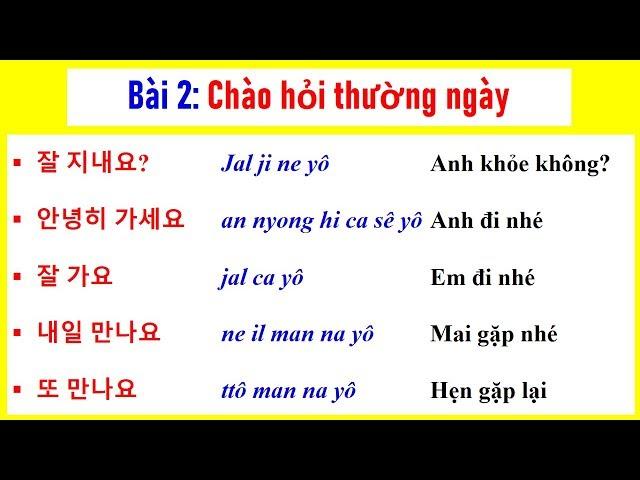 [Bài 2: Cách Chào Hỏi Thường Ngày | 평소의 인사] | TIẾNG HÀN GIAO TIẾP CƠ BẢN