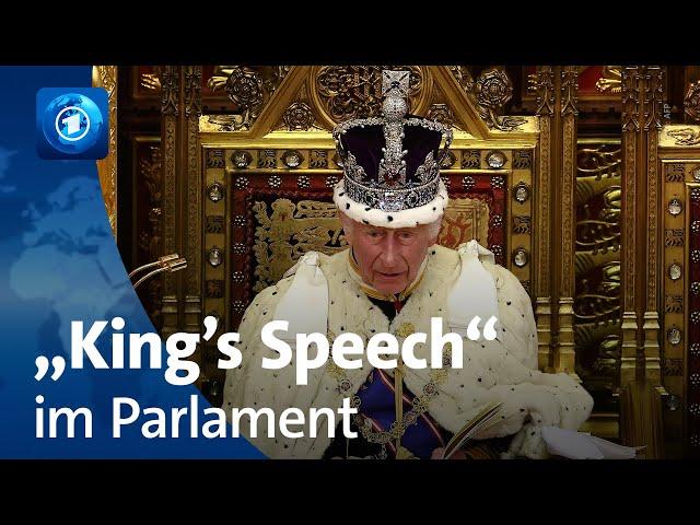 King's Speech: König Charles eröffnet britisches Parlament