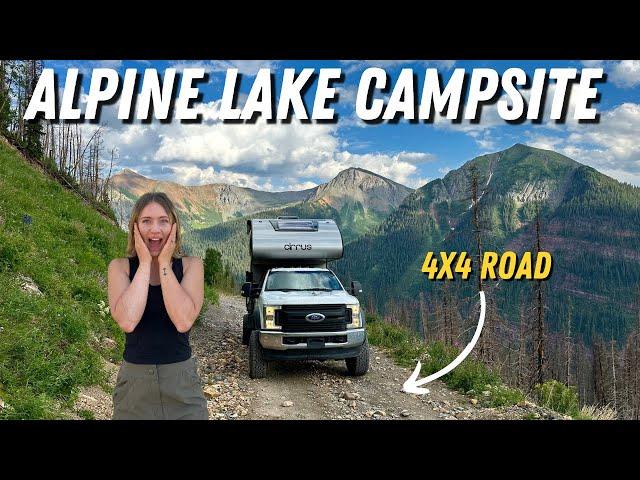 Truck Camping Adventures | Camping at a Remote Lake in Colorado