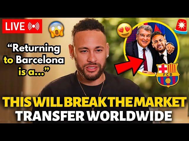 OFFICIAL NEYMAR BREAKS THE TRANSFER MARKET WORLDWIDE! IT SURPRISED EVERYONE! BARCELONA NEWS TODAY!