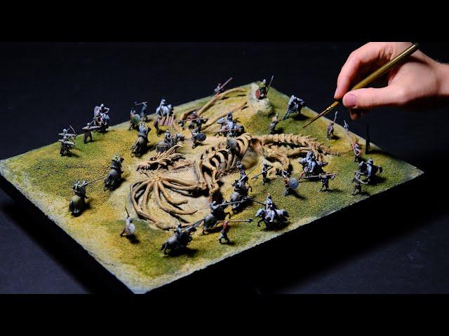 Creating a Battle over Dragon Bones in Miniature Scale