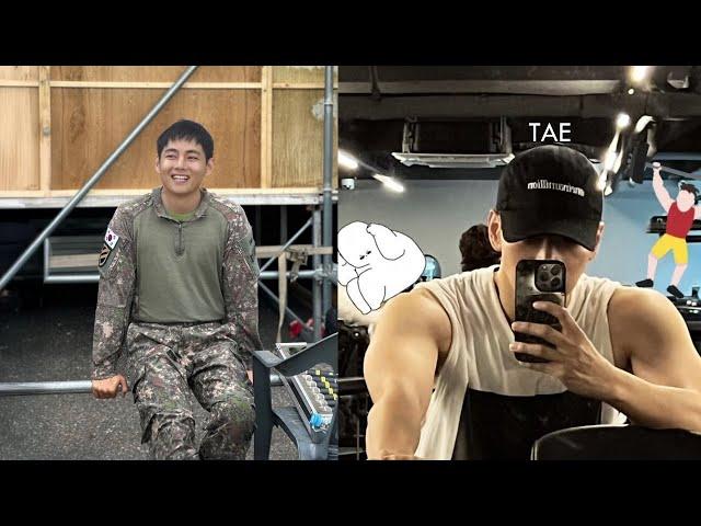 Choi Woo Shik Loses, Bts V Does Military Gym Which Gets Praise From Choi Woo Shik