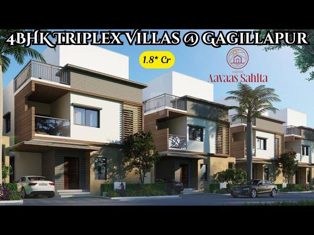 Vajra Aavaas Sahita || 4 BHK TRIPLEX VILLA WITH HOME THEATRE || Gagillapur, ORR Exit No:5, Dundigal.