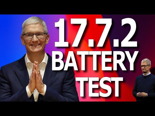 iOS 17.7.2 : Battery Life / Battery Drain / Battery Performance Test