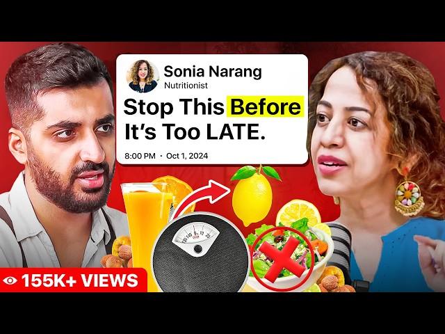 India’s #1 Nutritionist on How To Melt Belly Fat instantly With Indian Diets ft. Sonia Narang